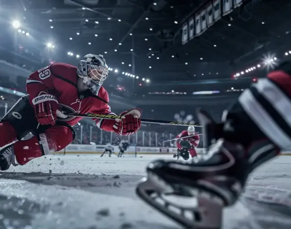 Ottawa Senators goaltender making save during 2-0 win over Vancouver Canucks